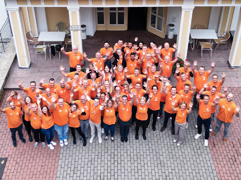 Teamfoto von Petri Außendienstmitarbeitenden für Brandt