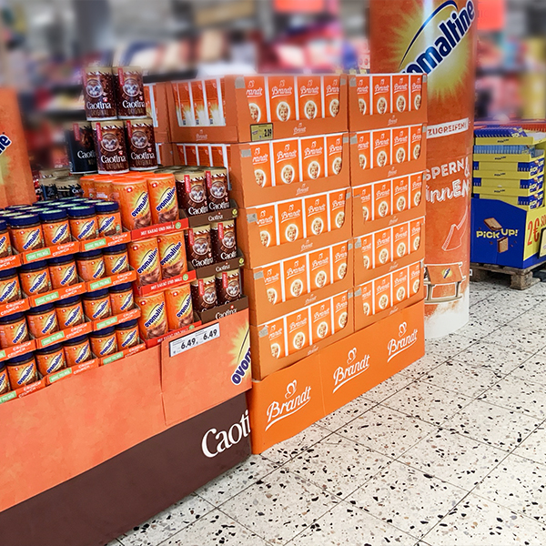 Zweitplatzierung von Brandt, Caotina und Ovomaltine im Markt